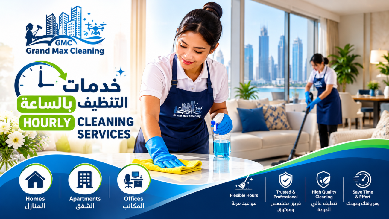 خدمات التنظيف بالساعة في قطر من جراند ماكس