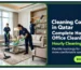 Grand Max cleaning company in Qatar banner showing a team cleaning a living room